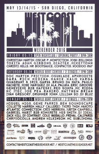 West Coast Weekender flier